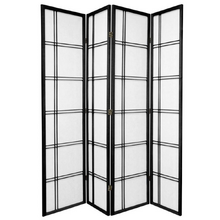 4 Panel Cross Room Divider Screen